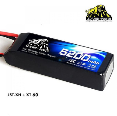 Leopard Power 2S 7.4v 5200mah 30c EC3 Lipo Battery