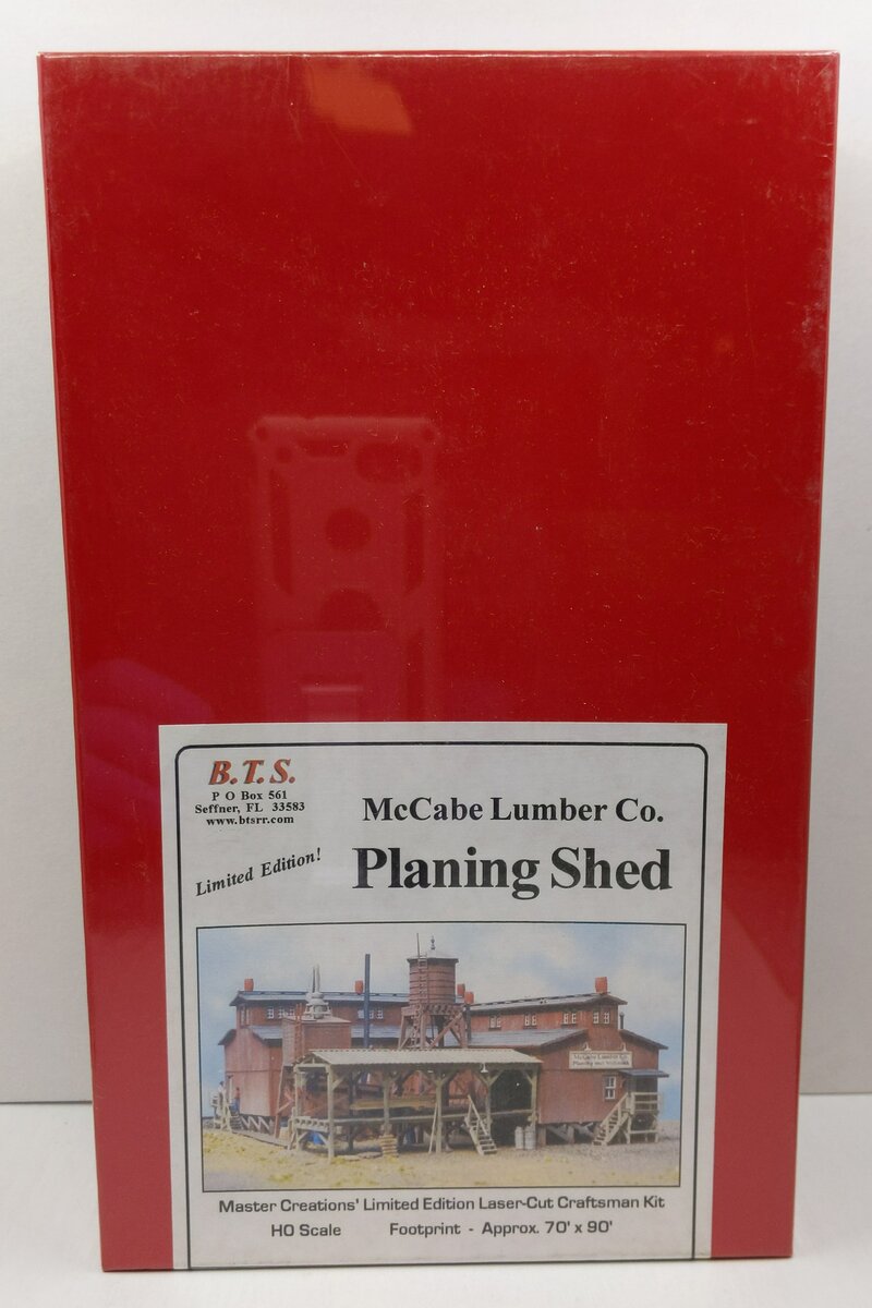 BTS 28225 HO Scale Limited Edition McCabe Lumber Co. Planing Shed Laser-Cut Kit