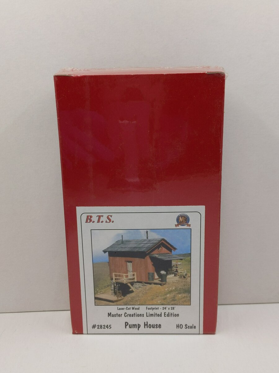 BTS 28245 HO Scale McCabe Lumber Co. Pump House Laser-Cut Model Building Kit