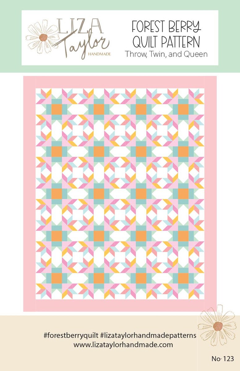 Handmade Forest Berry Quilt Pattern by Liza Taylor