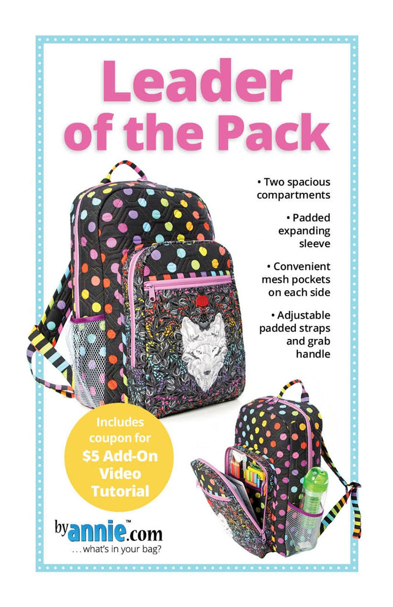 Leader of the Pack Backpack Pattern by Annie Unrein