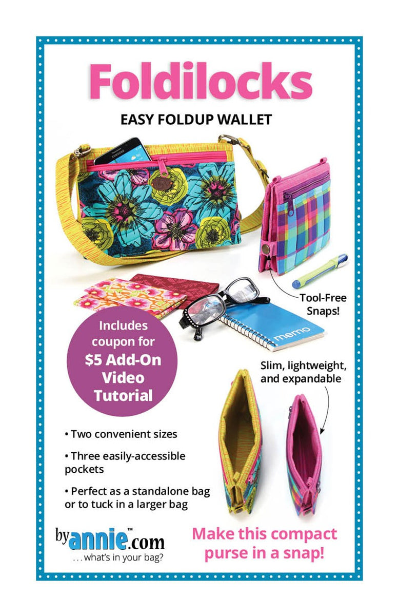 Foldilocks Easy Foldup Wallet Pattern