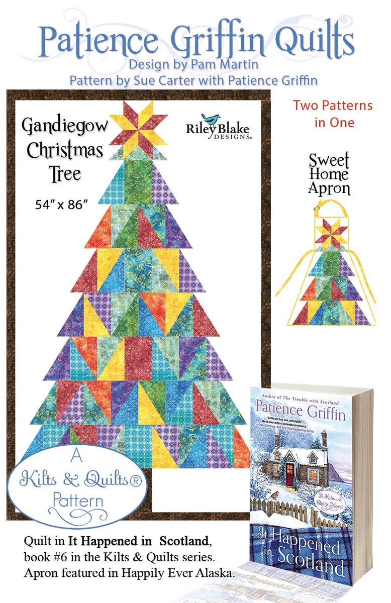 Updated Gandiegow Christmas Tree Quilt & Sweet Home Apron