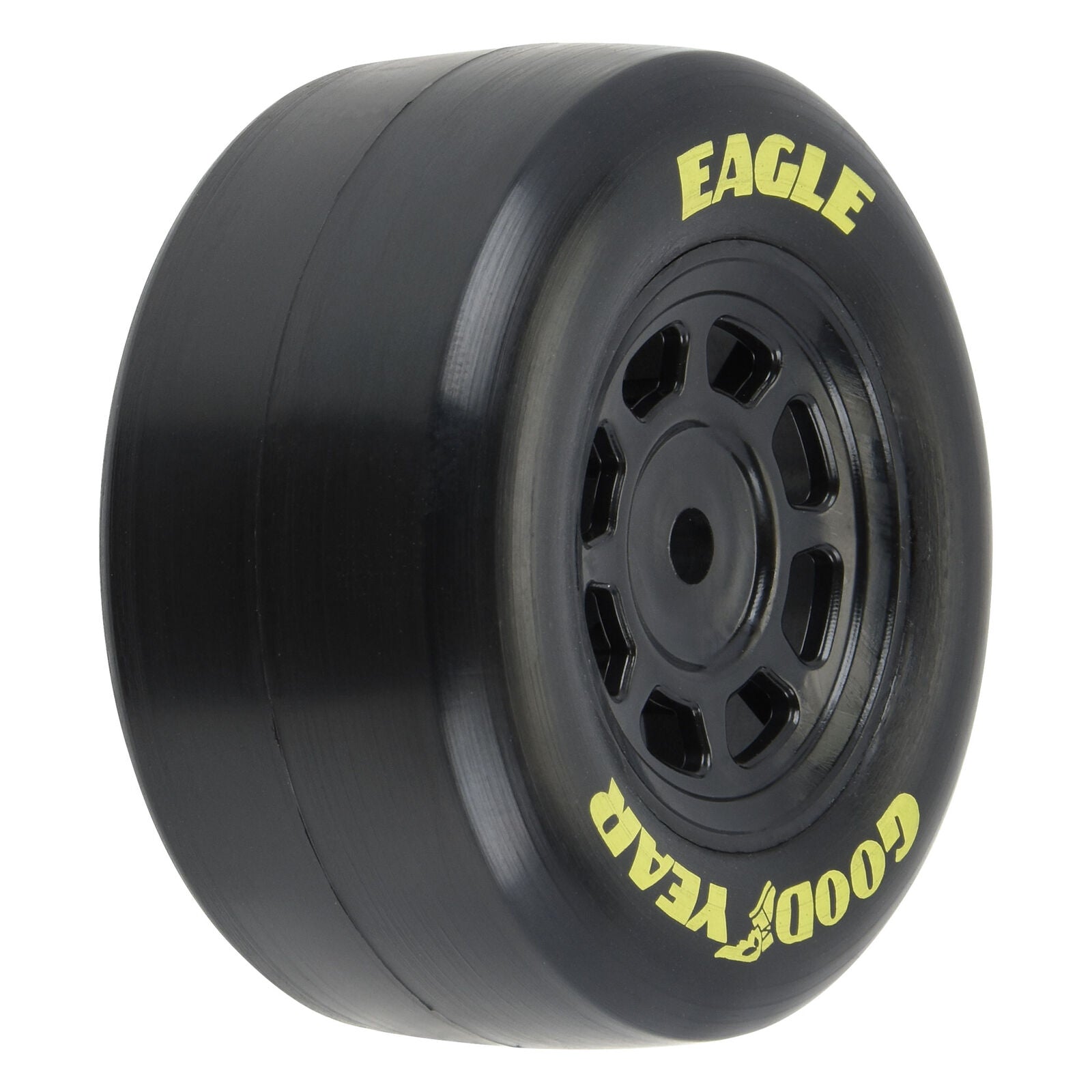 1/12 Goodyear Eagle Truck/Retro Tire F/R MTD Blk Wheels (4): NASCAR GROM, PRO1025910