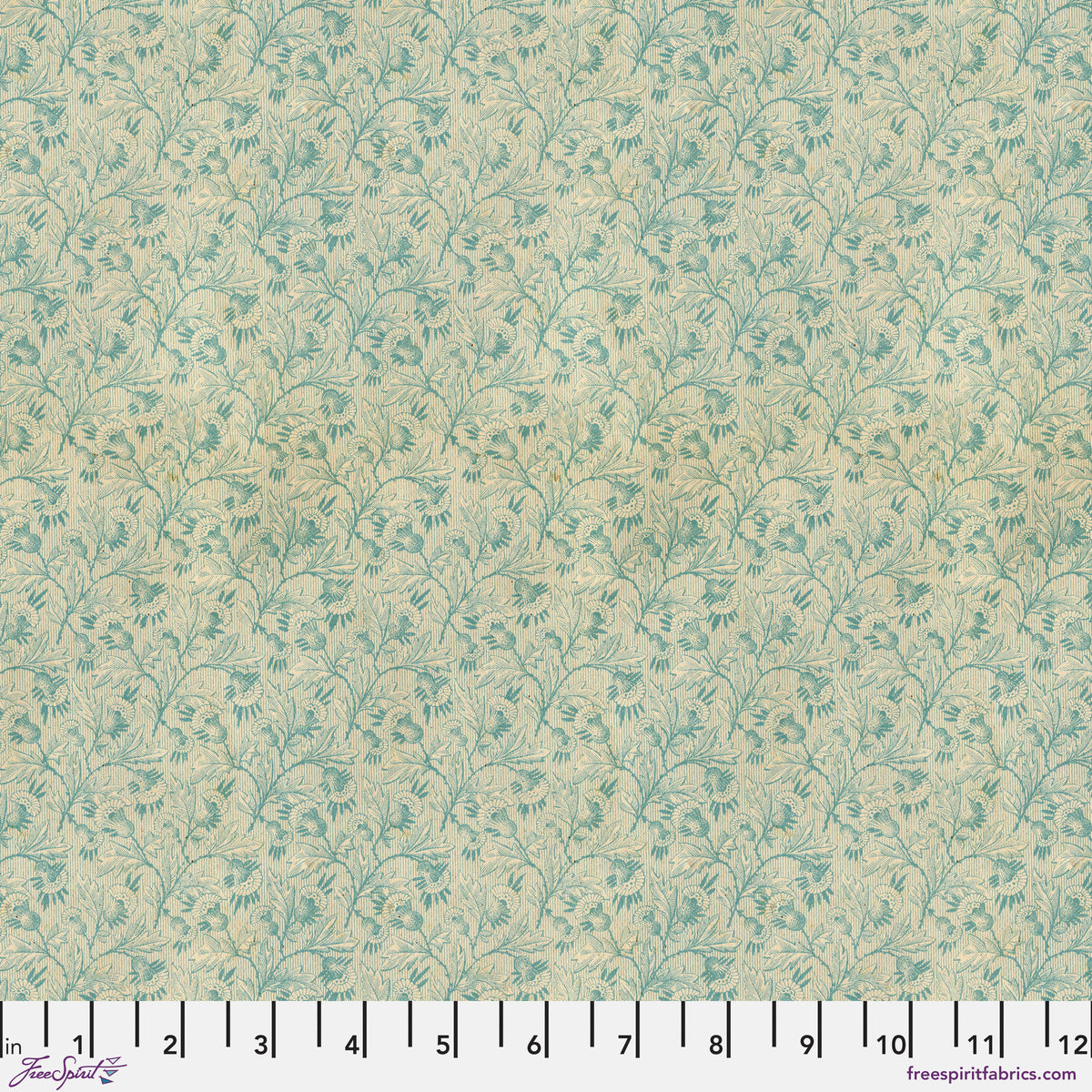 FREE SPIRIT - Eclectic Palette Teal by Tim Holtz - Tiny Print - Teal