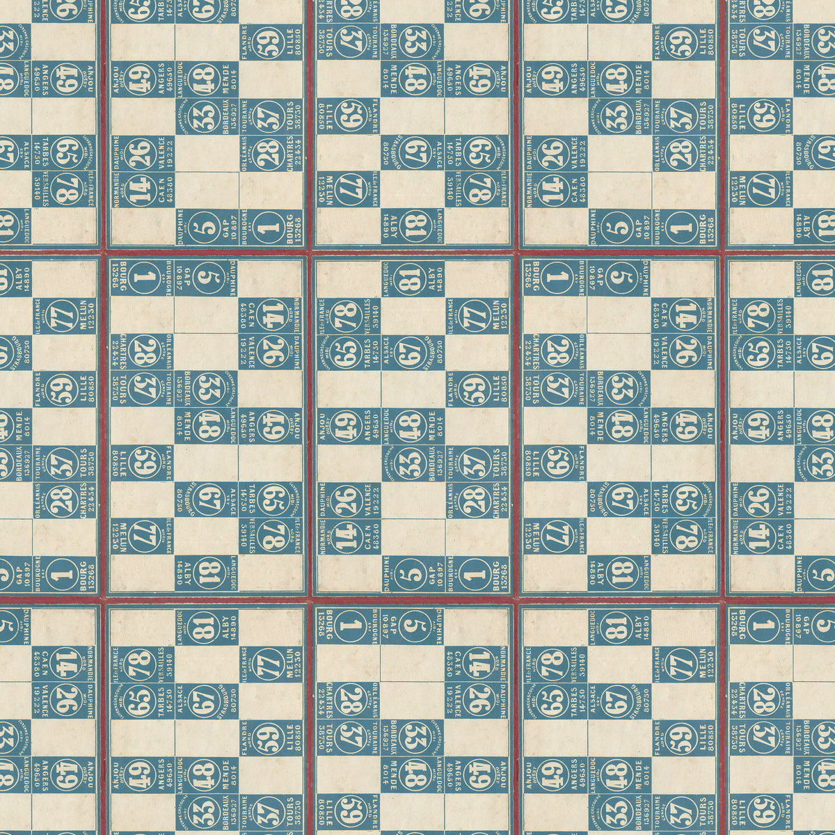 FREE SPIRIT - Eclectic Palette Blue by Tim Holtz - Numbers - Blue