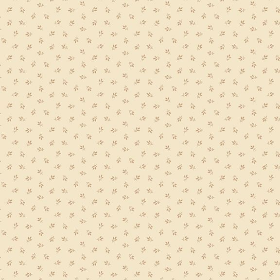 MARCUS FABRICS - Arabella by Katie Solberg & Carrie Quinn - Tiny Tri-Leaf - Cream