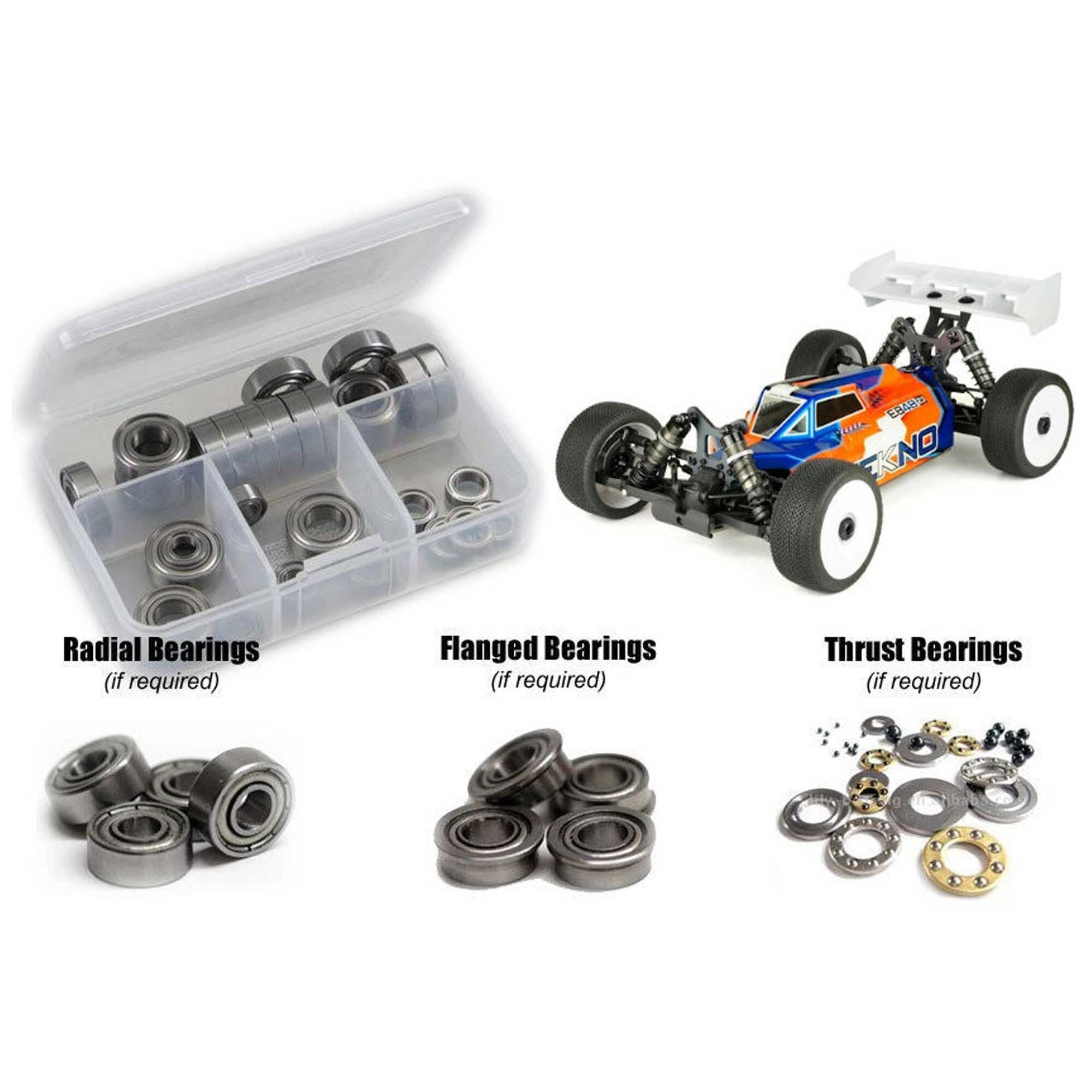 Metal Shielded Bearing Kit for 1/8 Tekno EB48 2.1 (RCZTEK024B)