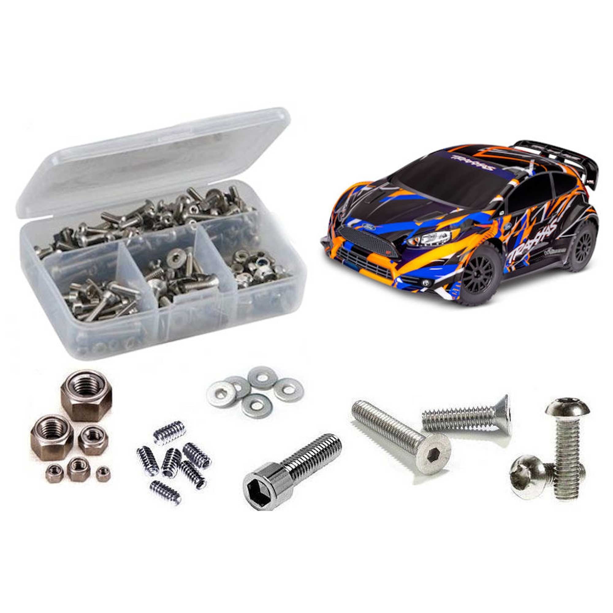Traxxas Ford Fiesta ST Rally VXL Stainless Steel Screw Kit (RCZTRA122)