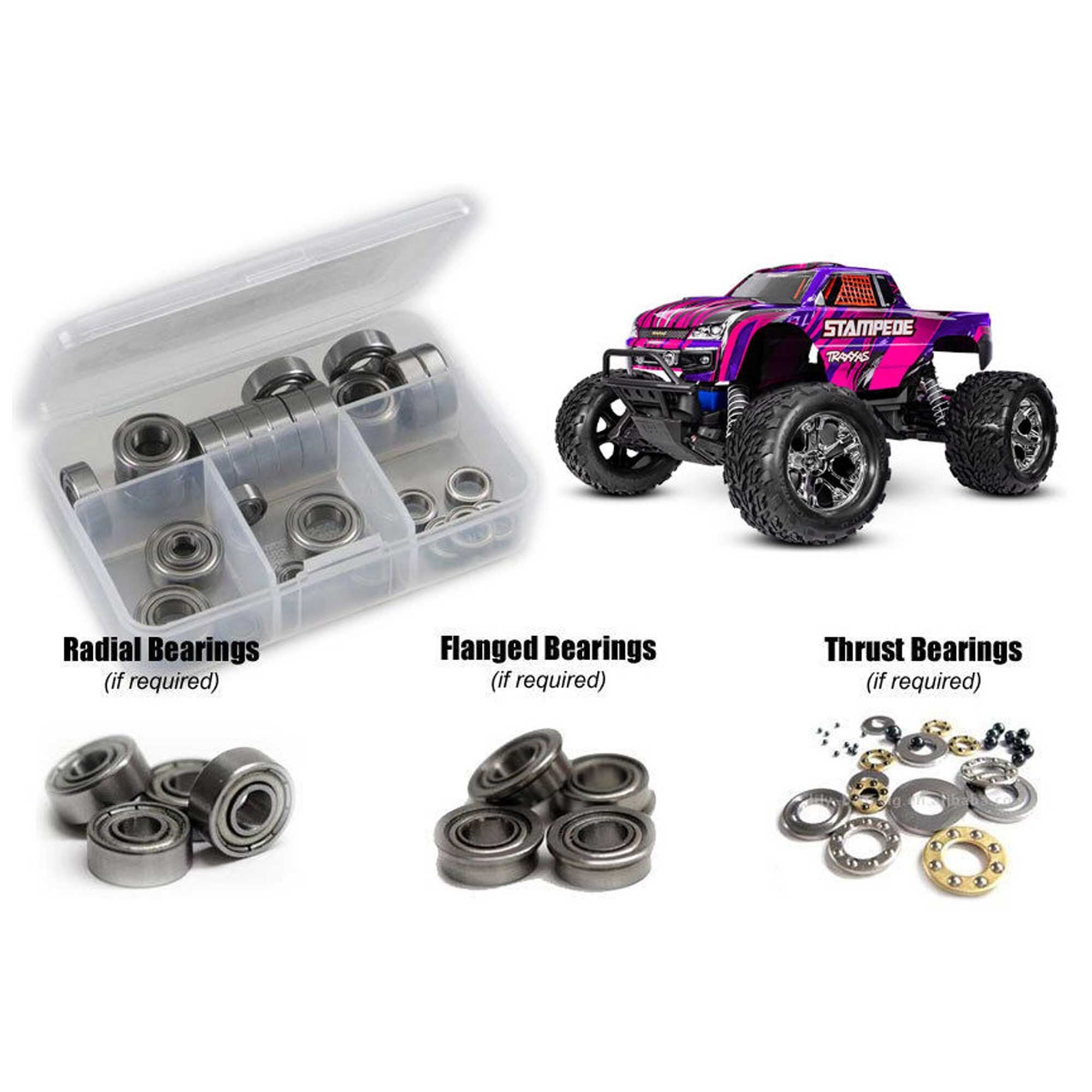 Metal Shielded Bearing Kit for 1/10 Traxxas Stampede XL5 (RCZTRA129B)