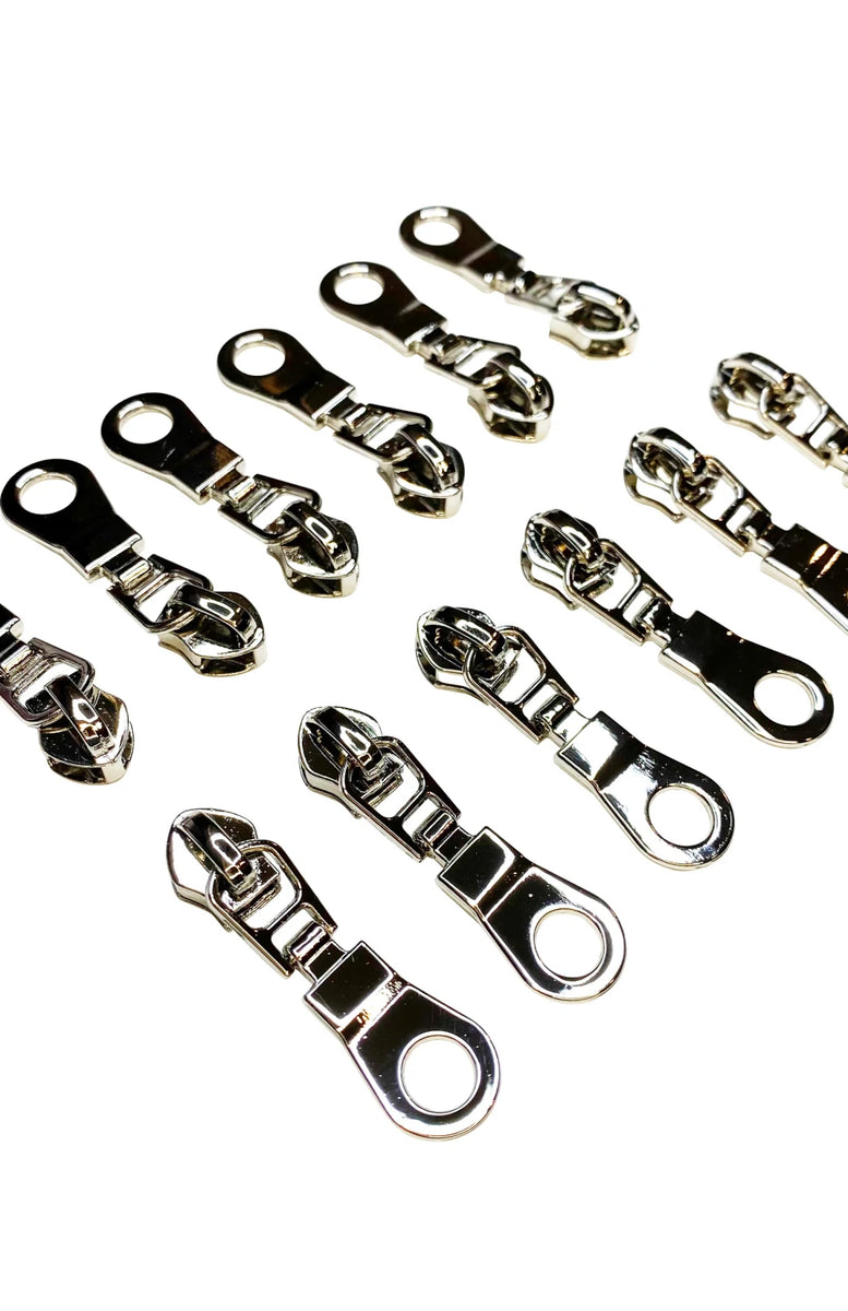Nickel Zipper Pulls by by Shayla Wolf