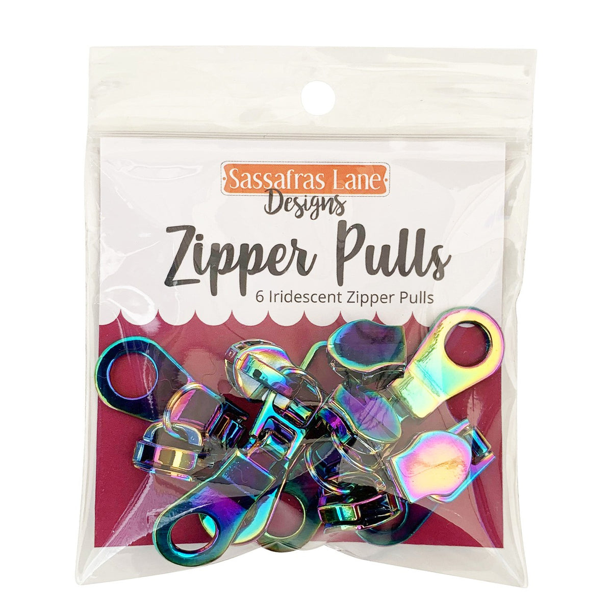 Rainbow Iridescent Zipper Pulls by Shayla Wolf