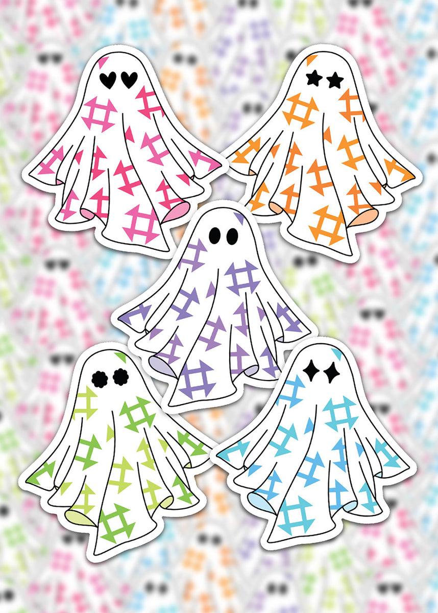 Quilt Ghost Stickers 6pk