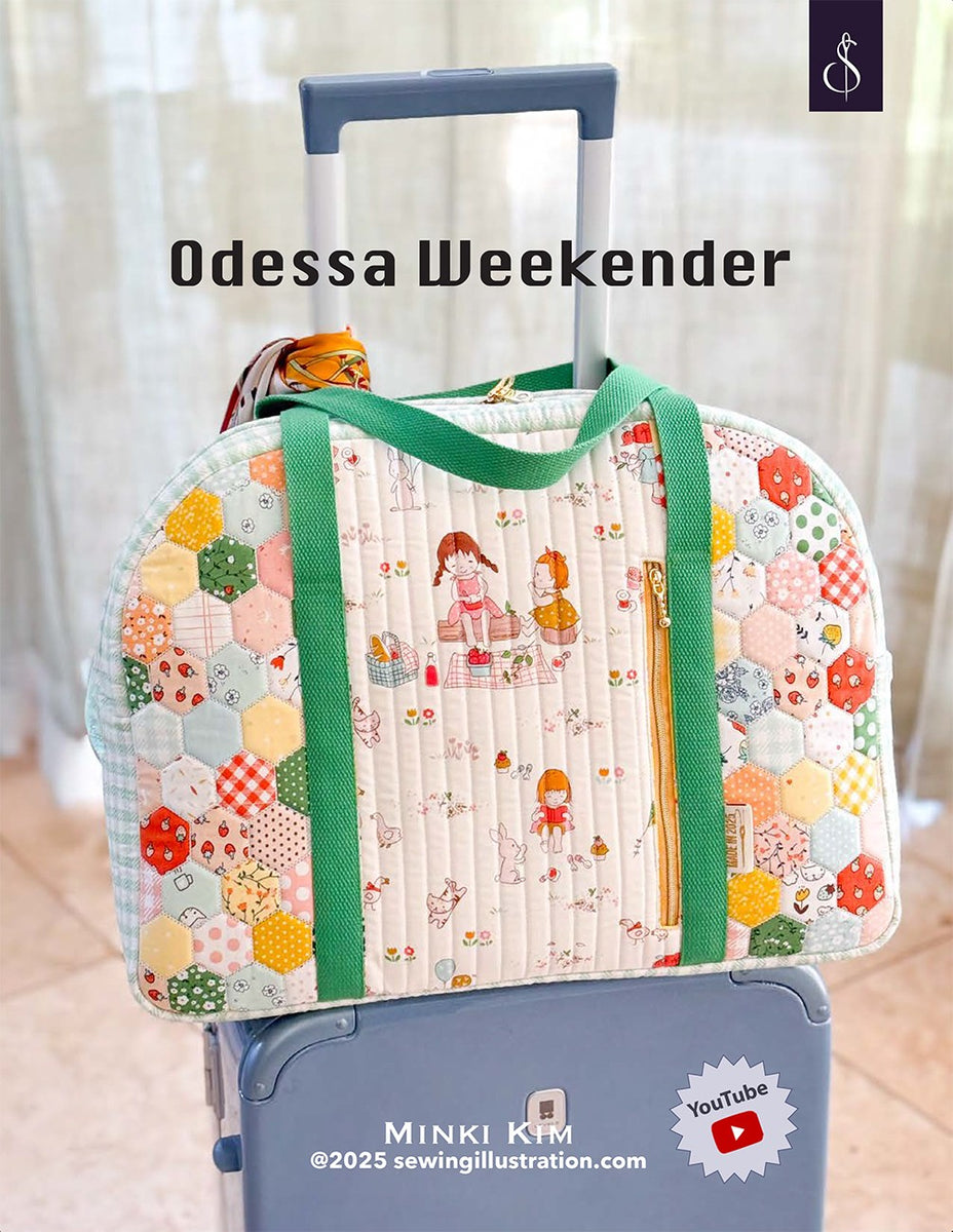 Odessa Weekender Travel Bag Pattern by Kim Minki