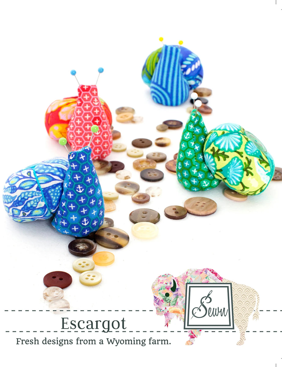 Escargot Pincushion Pattern from Sewn Wyoming
