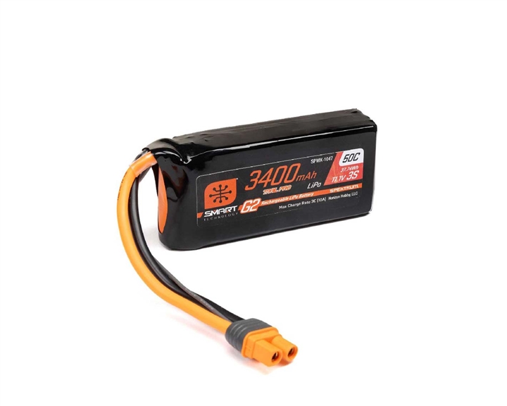 Spektrum Smart G2 Trail Pro 3400mAh 3S 11.1V 50C LiPo IC3 - SPMX-1047