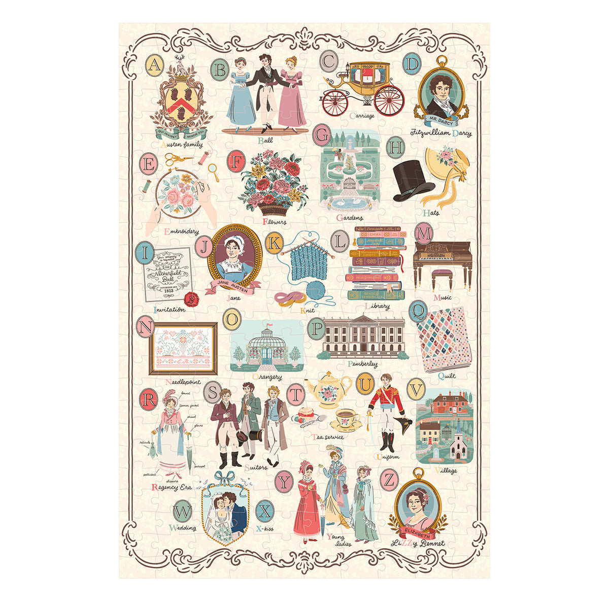 Puzzle - Jane Austen A to Z Puzzle