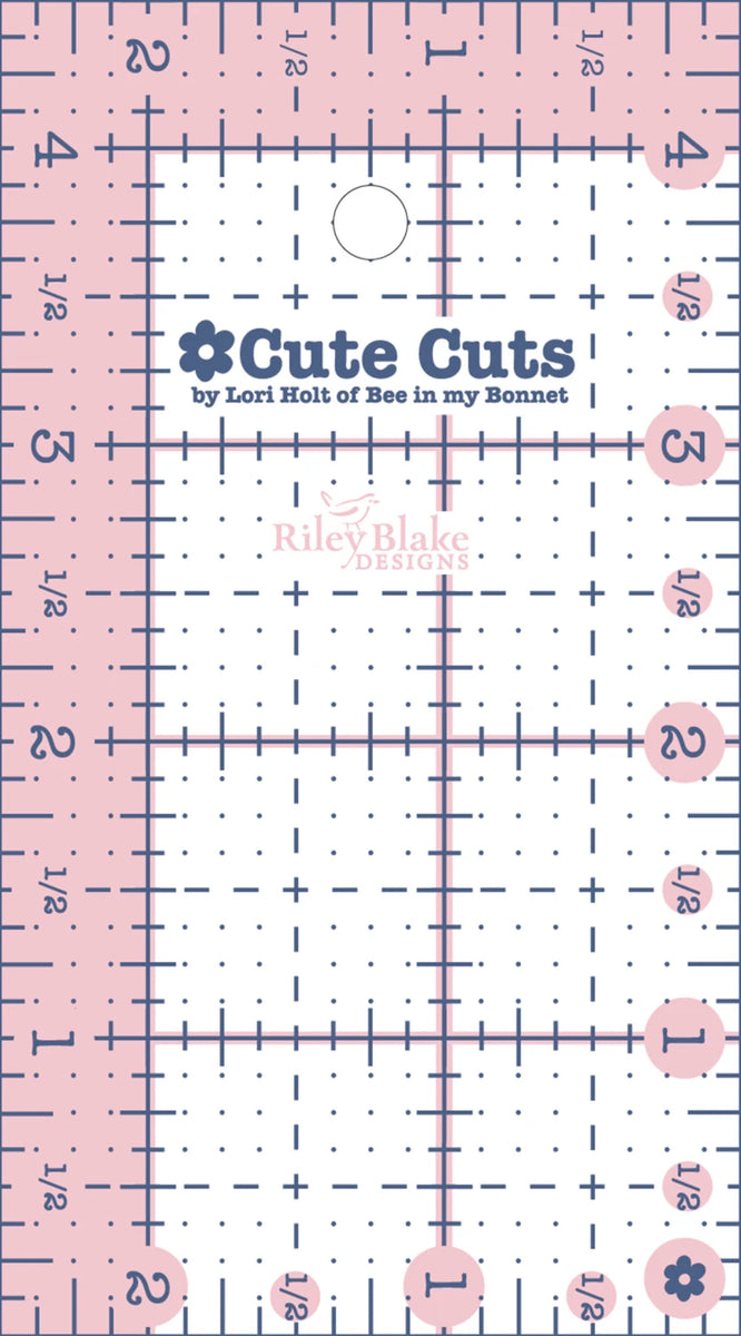 Lori Holt - Cute Cut Rectangle Ruler 2-1/2in x 4-1/2in