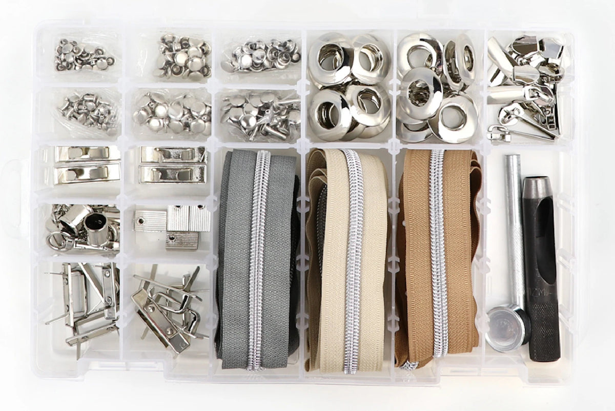 Next Level Hardware & Zipper Set Nickel