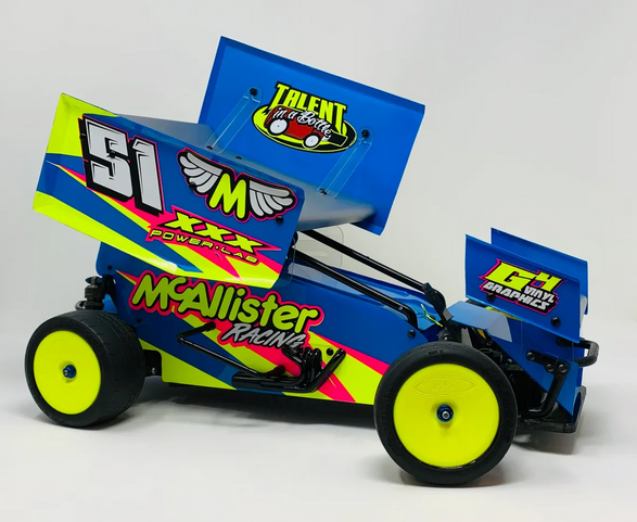 McAllister Racing Placerville Sprint Body (Complete with Wings) 7x7, MCA-430