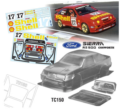 Team C Racing 1/10 Ford Sierra RS500 Cosworth 190mm Shell Racing Body Set