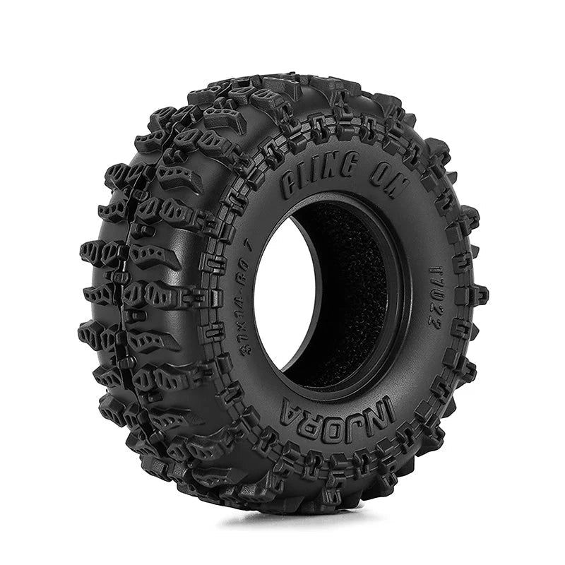 INJORA 0.7" 37*14mm Cling On Tires for 1/30 SCX30 (T7022)