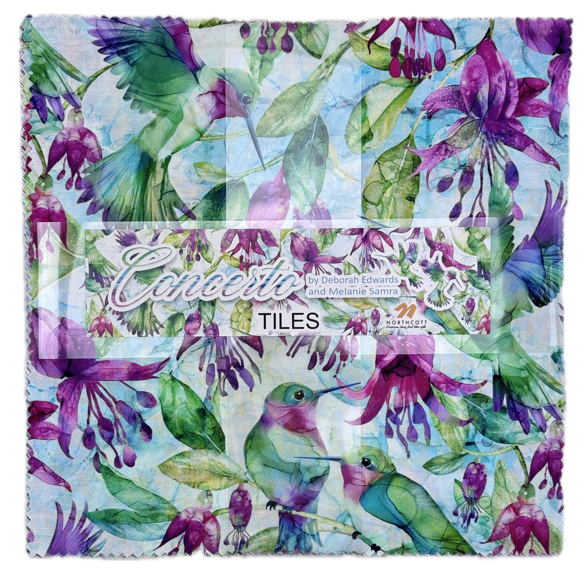 Northcott - Concerto 10 inch Tiles by Deborah Edwards & Melanie Samra 42 pcs