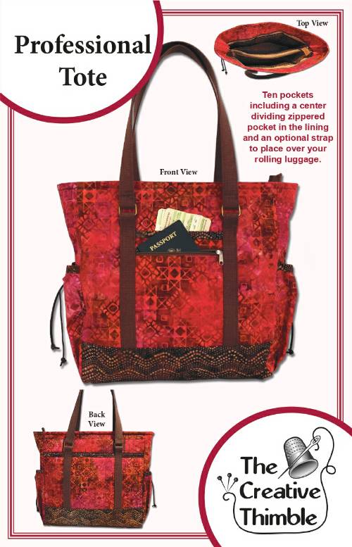 Professional Tote Bag Pattern from The Creative Thimble