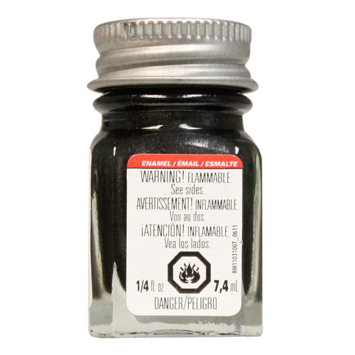 Testors Graphite Grey Metallic Enamel Paint 1/4oz