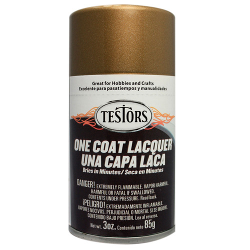 Testors One Coat Bronze Extreme Lacquer Spray 3 oz