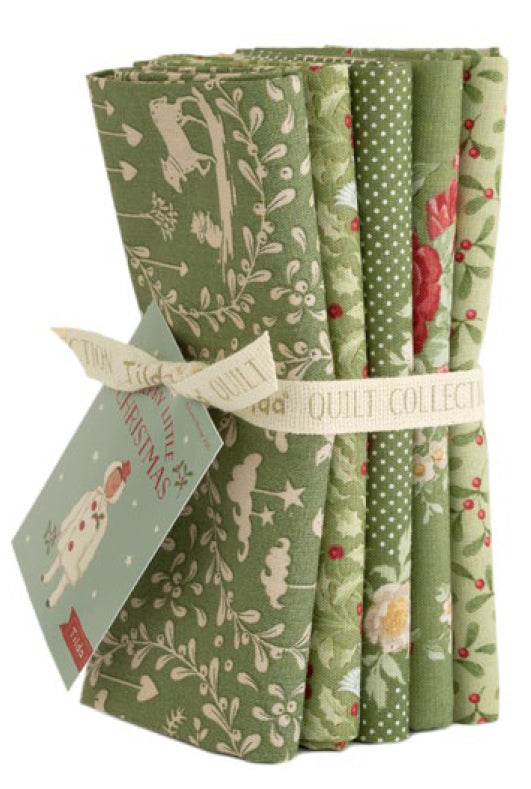 Tilda - Merry Little Christmas FQB 5pc Green