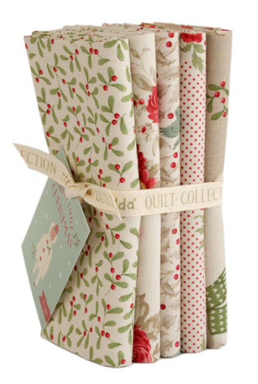 Tilda - Merry Little Christmas FQB 5pc Cream