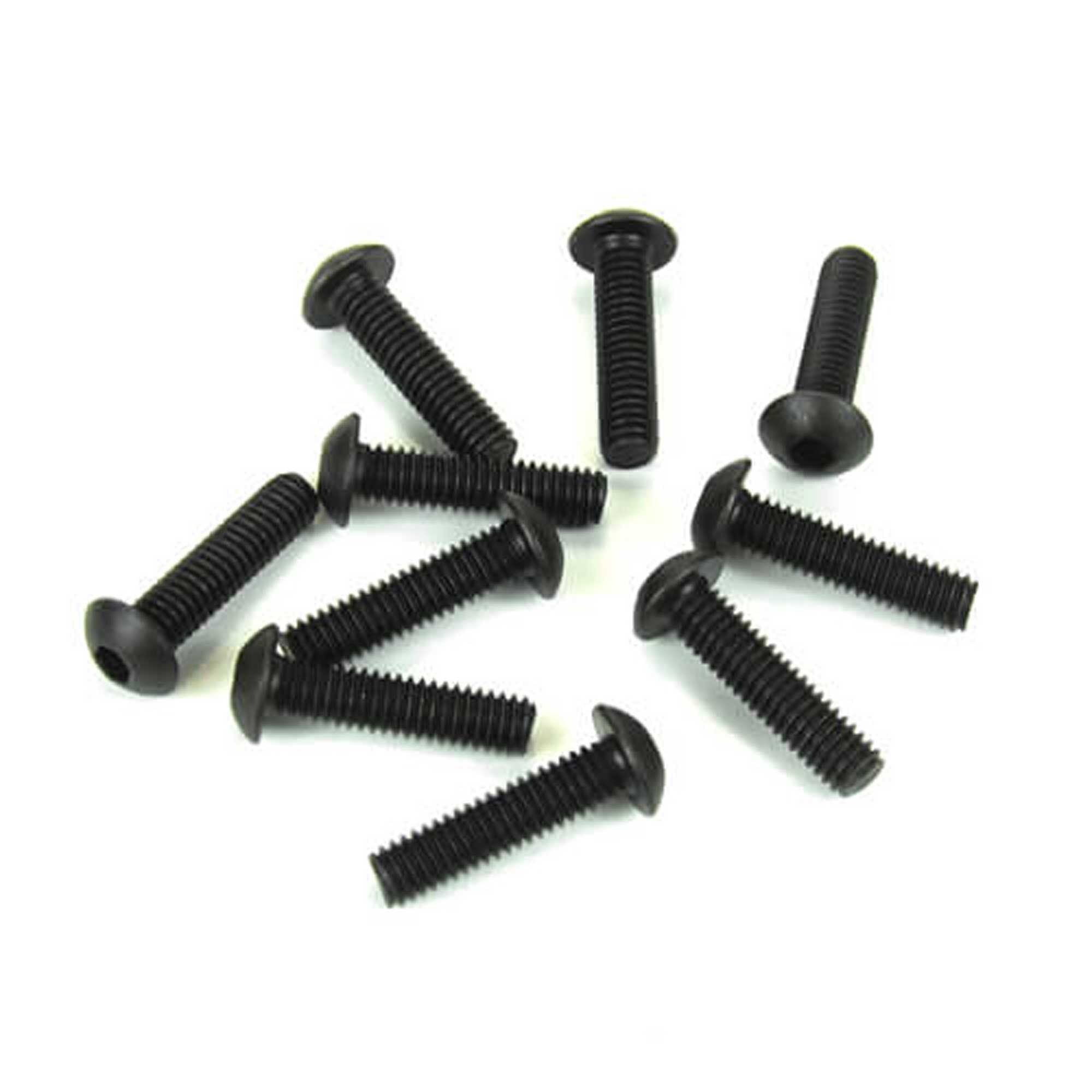 M4x16mm Button Head Screws Black Pack of 10 (TKR1447)