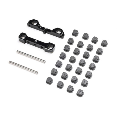 Team Losi Racing TLR-1055 Adjustable Pivot Set C & D Black 22S Sprint