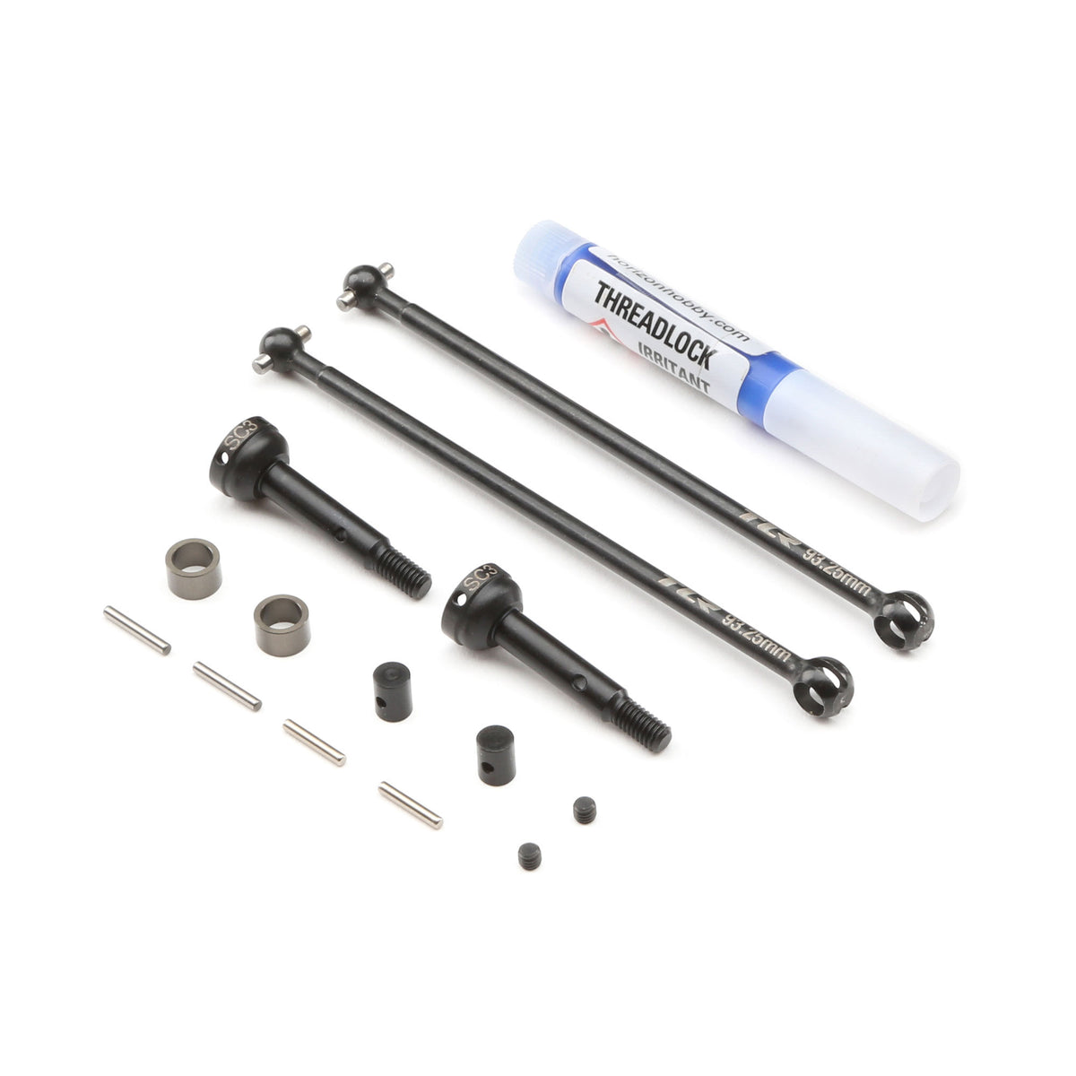 TLR232063 CVA Driveshaft Set Complete, 93.25mm: 22SCT 3.0
