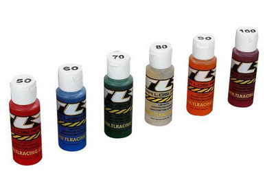 Team Losi TLR74021 Certified Silicone Shock Oil 6 Pack 2oz: 50, 60, 70, 80, 90, 100wt