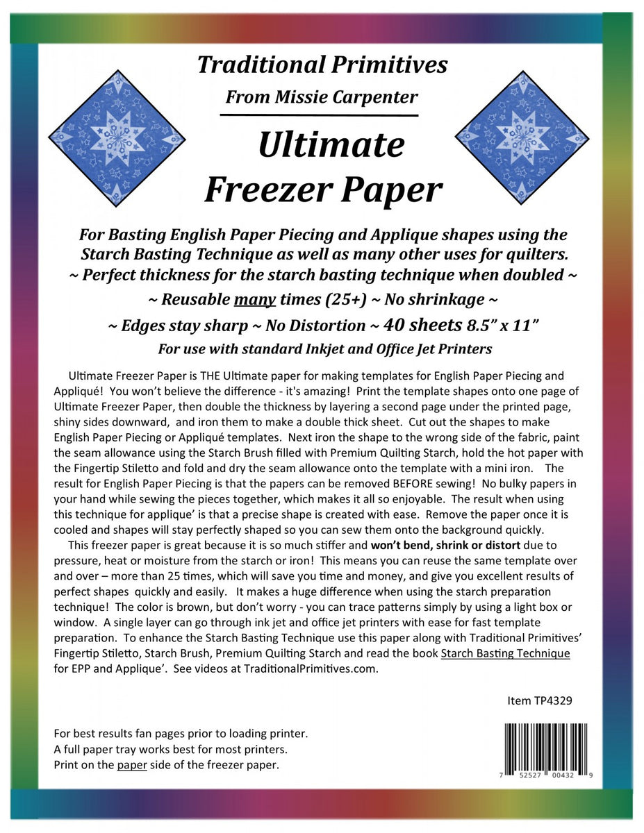Ultimate Freezer Paper 40ct from Traditional Primitives