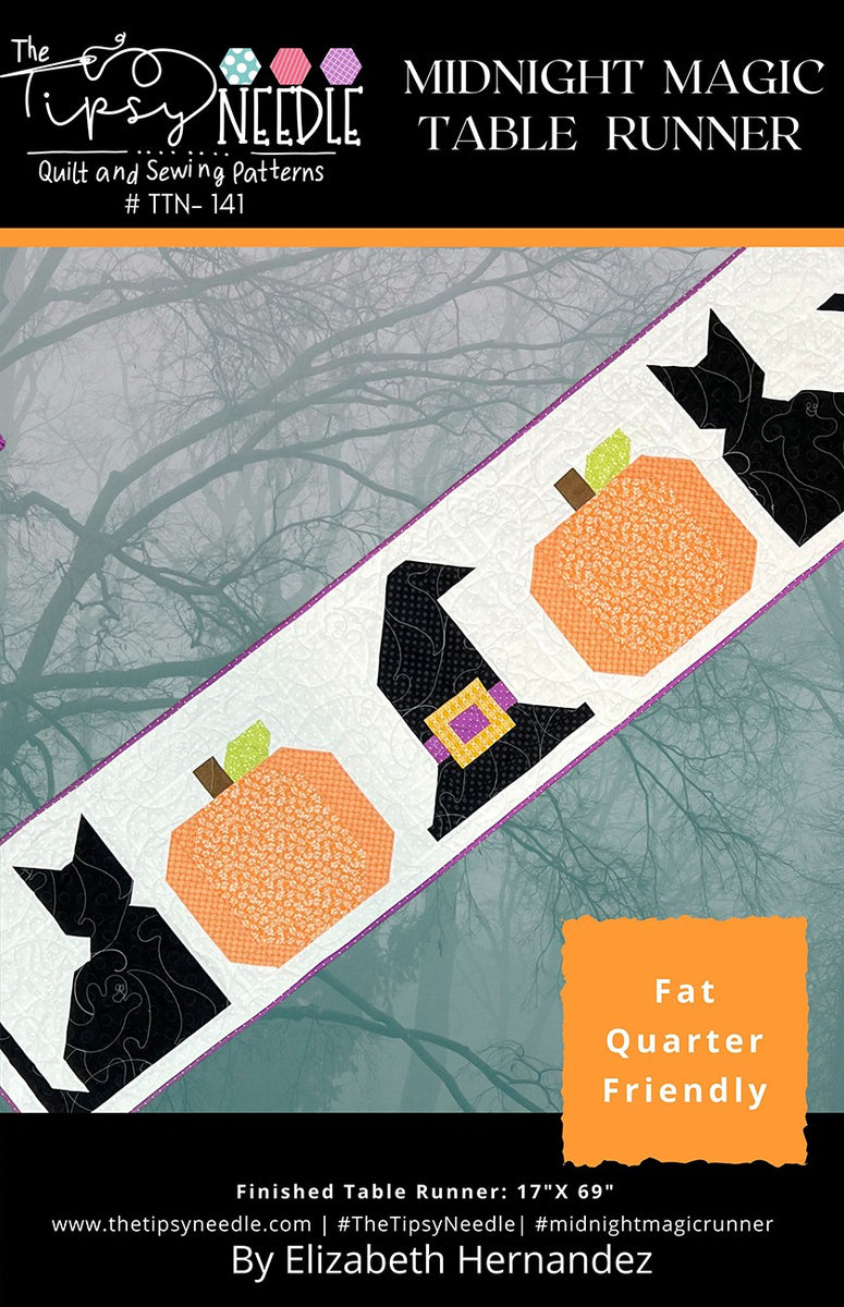 Midnight Magic Table Runner Pattern by Elizabeth Hernandez