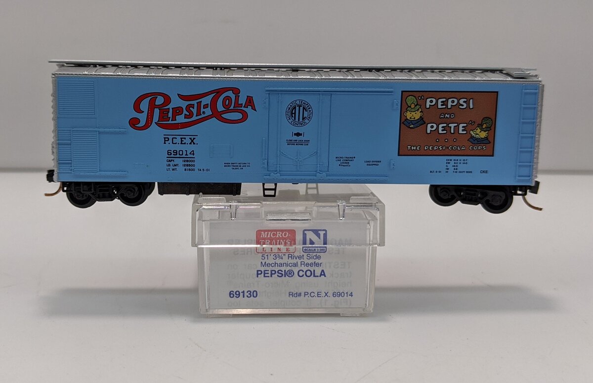 Micro-Trains 06900130 N Pepsi Cola 51' 3 3/4" Mechanical Reefer #69014