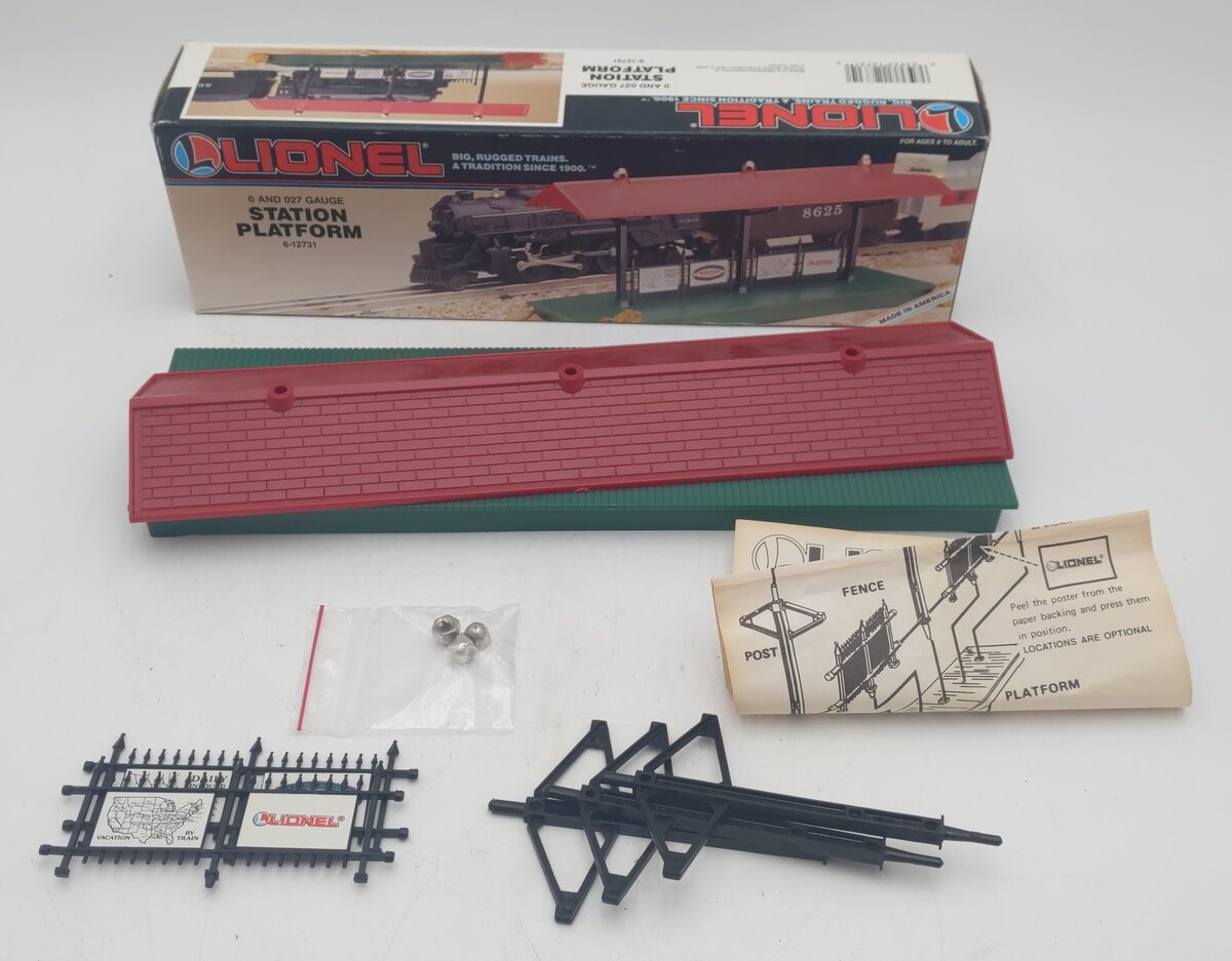 Lionel 6-12731 O Gauge Train Station Platform Model Building Kit