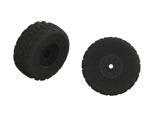 Arrma 550107 dBoots FIRETEAM Tire Set, Glued (2)