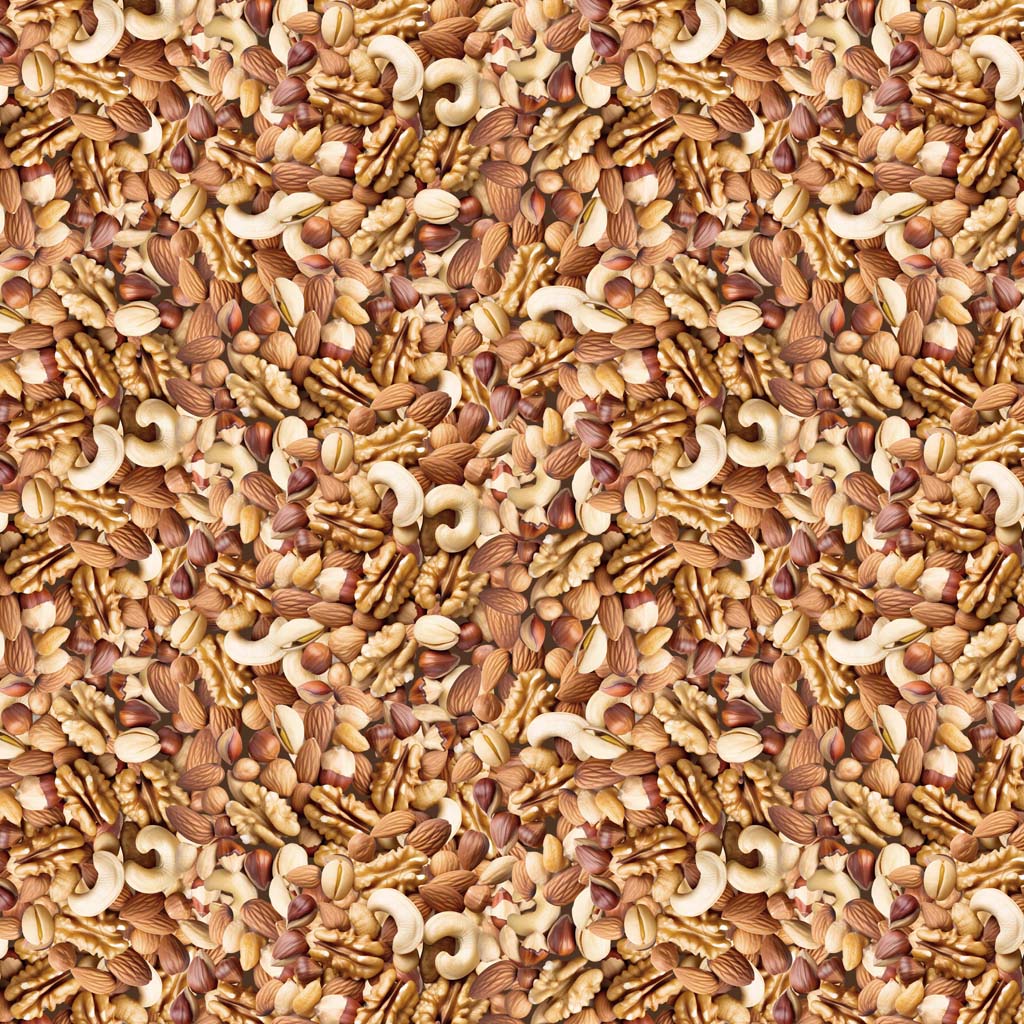 CLOTHWORKS - The Secret Life of Squirrels 3 - Nancy Rose - Digital - Mixed Nuts - Multi