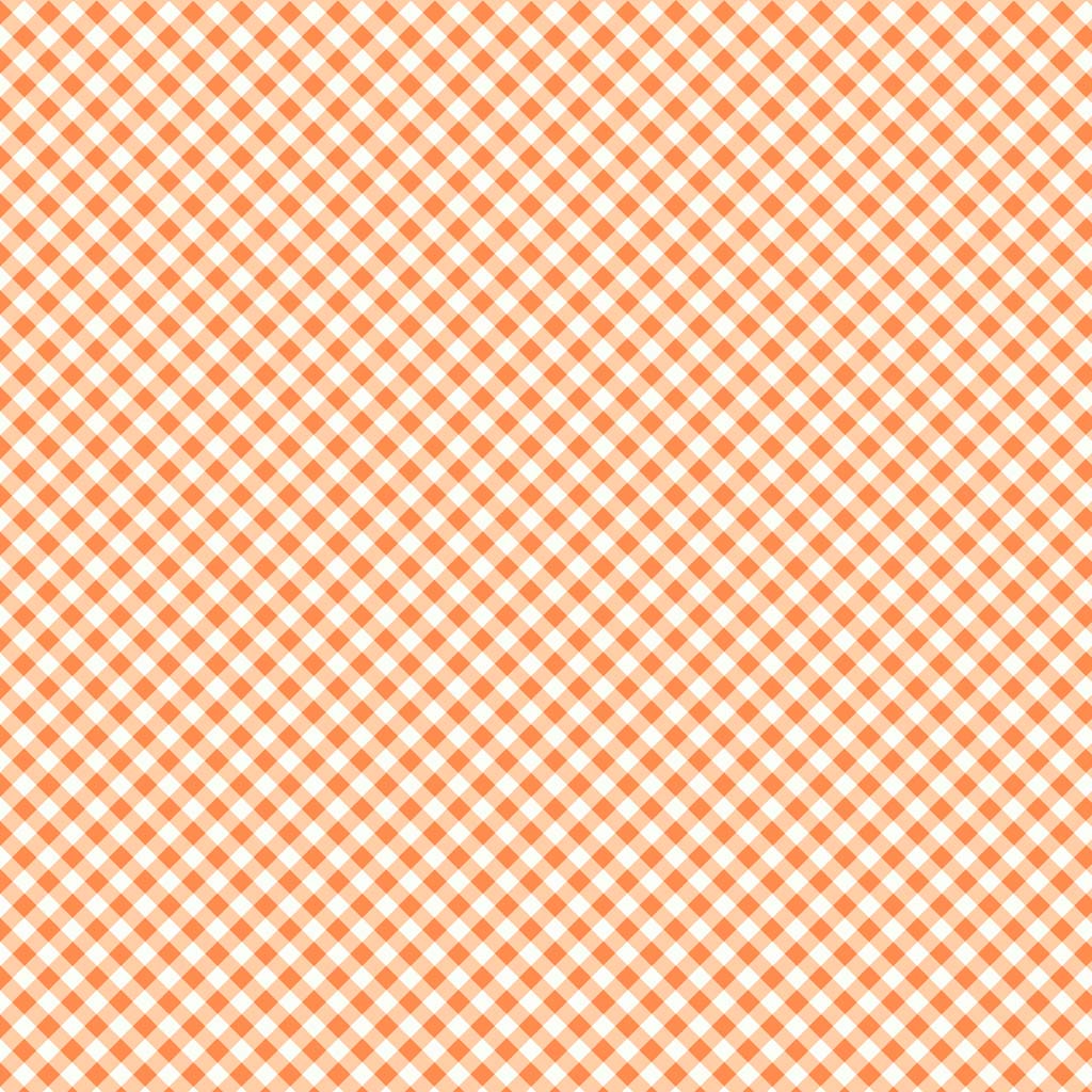 CLOTHWORKS - The Secret Life of Squirrels 3 - Digital - Diagonal Plaid - Orange