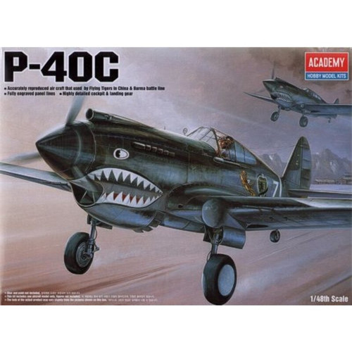 Academy 12280 P-40C Flying Tigers 1/48 Scale Plastic Model Kit