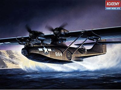 Academy 12487 Consolidated PBY-5A 'Black Cat' 1/72 Scale Plastic Model Kit