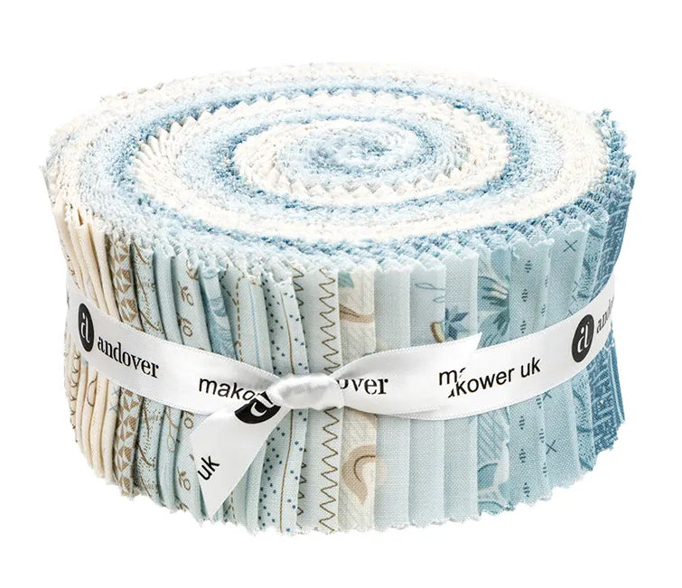 Andover - Sewing Bird 2.5" Strip Roll by Laundry Basket Quilts 40 pcs