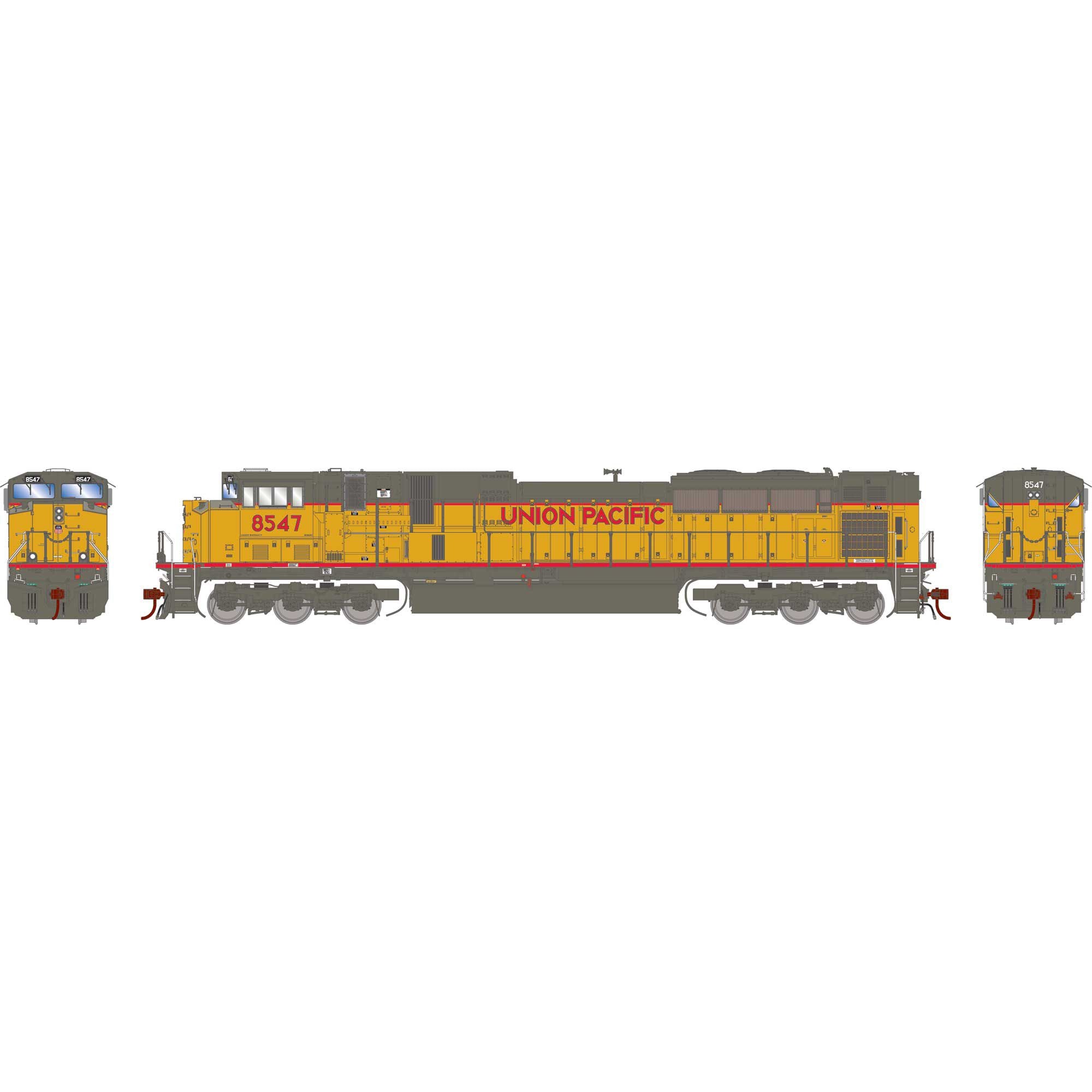 HO EMD SD90MAC-H Phase 2 Locomotive with DCC and Sound UP #8547 (ATHG-1043)