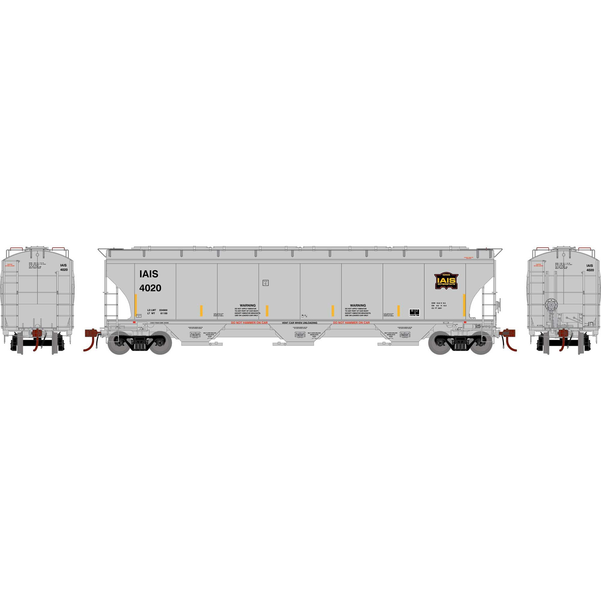 HO GEN Trinity 5161 Covered Hopper, IAIS #4020 (ATHG-1069)