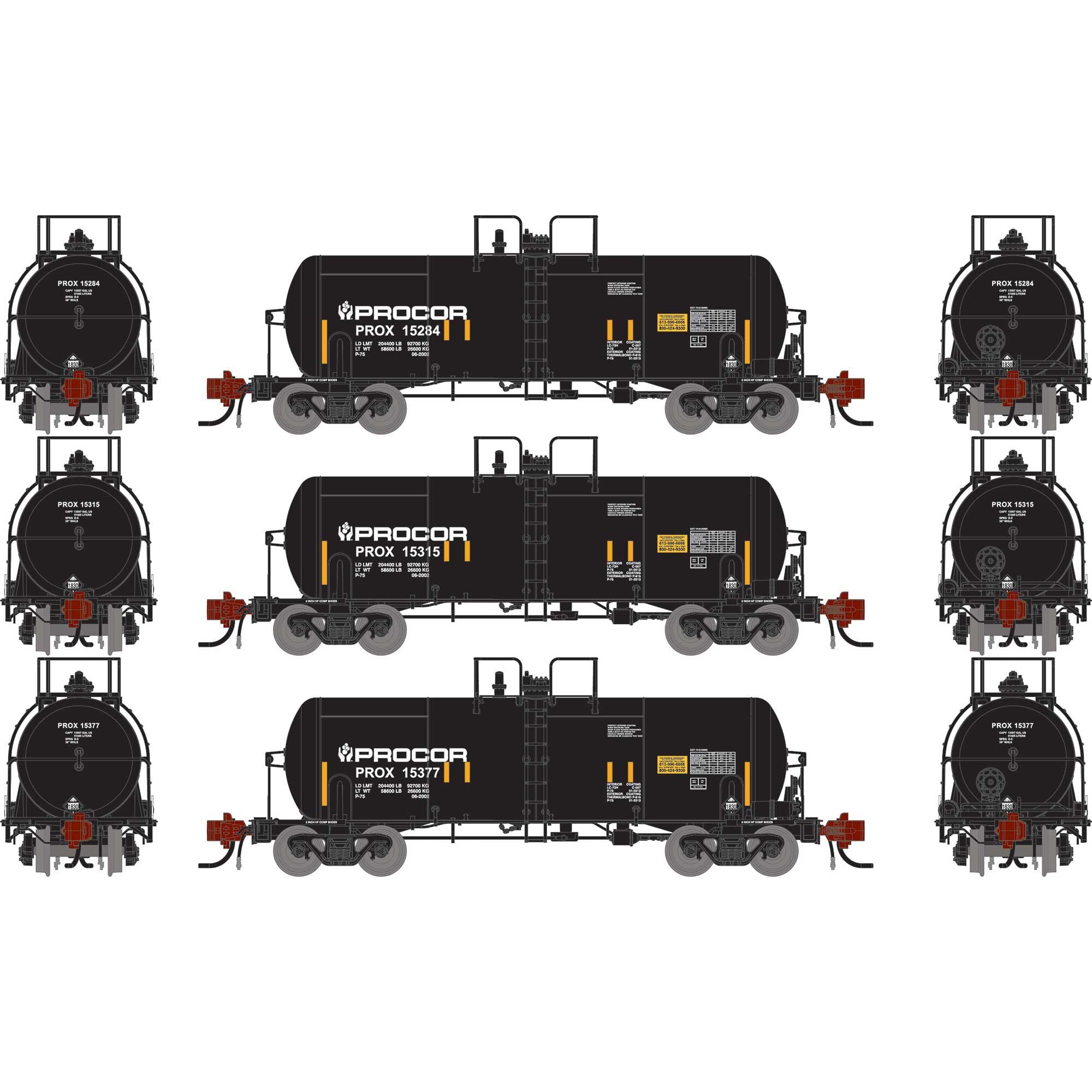 N 13K Gallon Acid Tank Car (ATHG-1475)