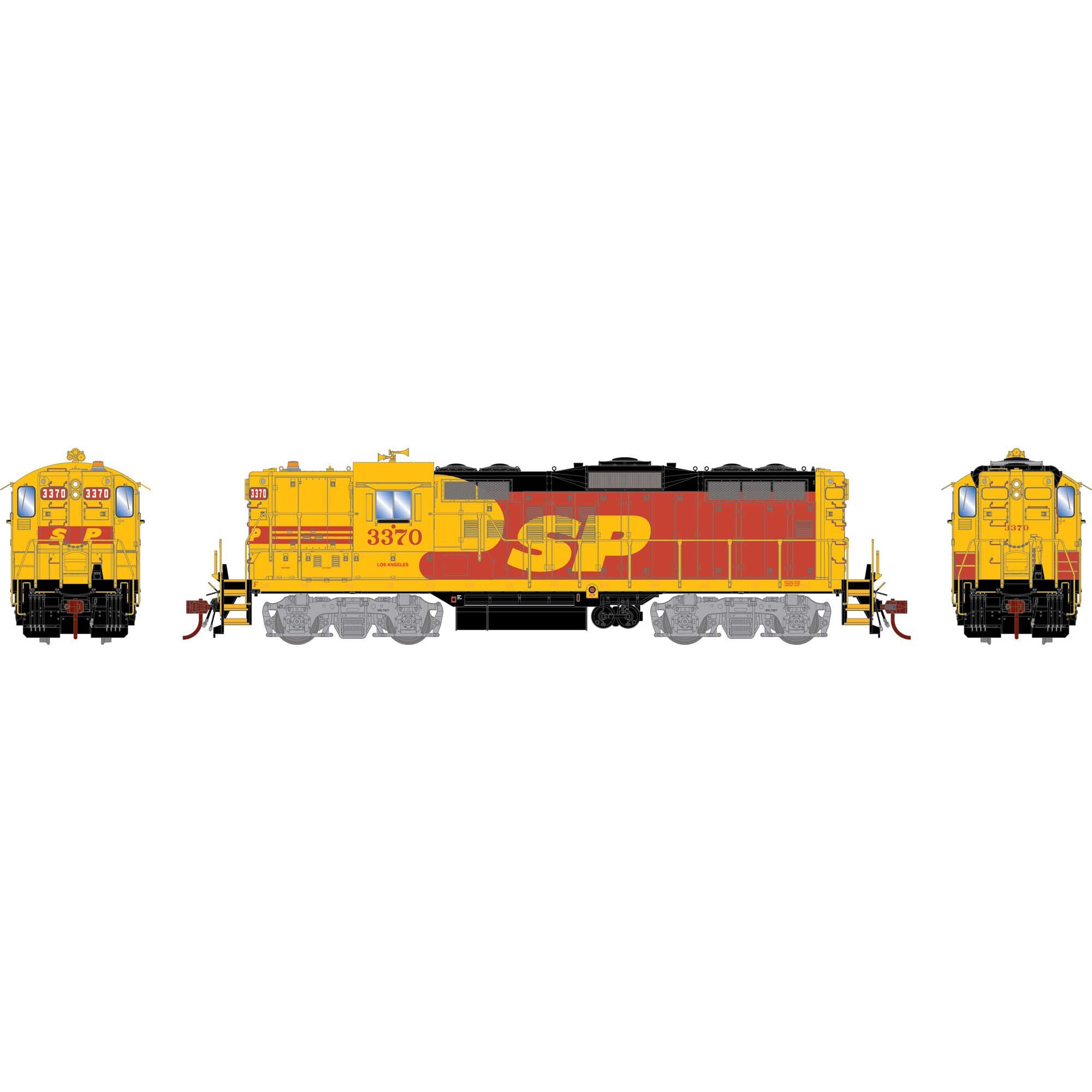 HO GP9E Locomotive SP/Kodachrome #3370 (ATHG82259)